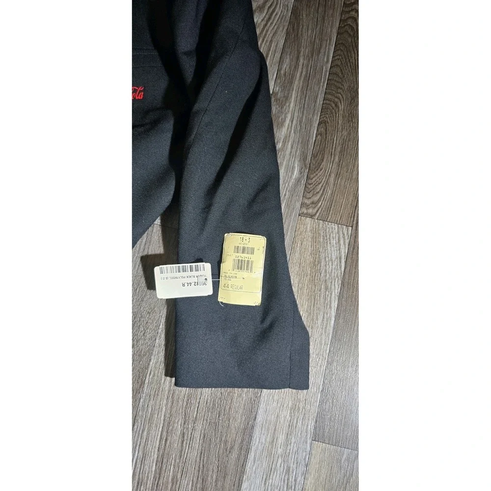 RMC Coca-Cola Blazer Mens 44 Regular Black Gold‎ Button New with Tags